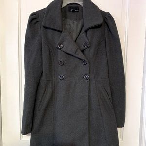 Used. Gray Coat. Medium Length.